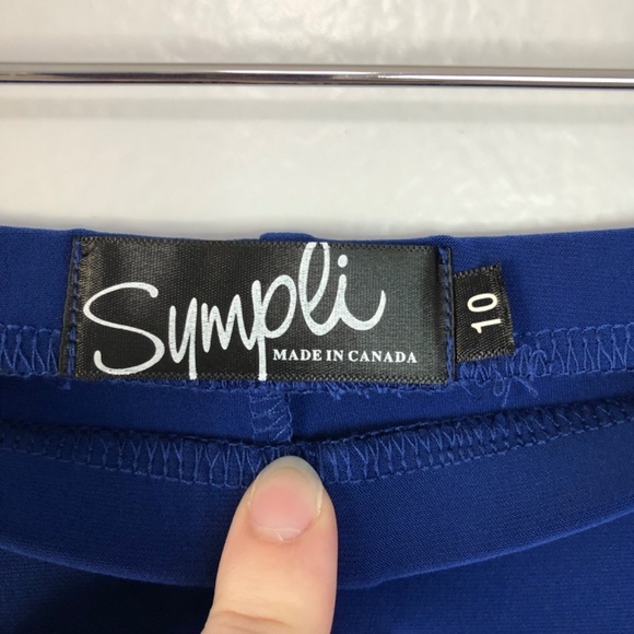 Sympli Blue Pull On Elastic Waist Pants Size 10 - Picture 3 of 10